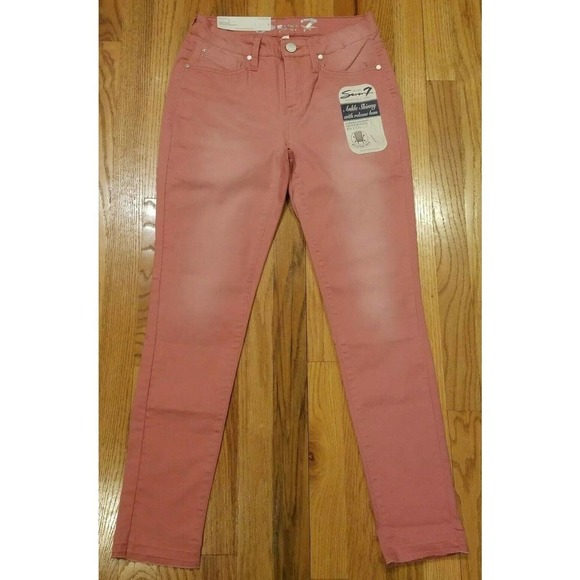 Seven7 | Jeans | Seven7 Womens Mid Rise Ankle Skinny Raw Hem